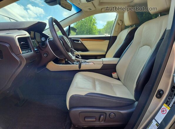 2T2BZMCA0HC095361 2017 LEXUS RX Silver Widok wnętrza z przodu