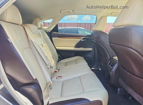 2T2BZMCA1HC064684 2017 LEXUS RX Black Rear interior view