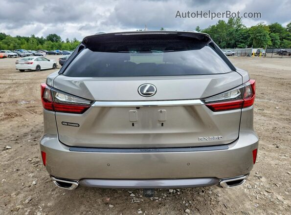 2T2BZMCA1JC152060 2018 LEXUS RX Silver Rear view