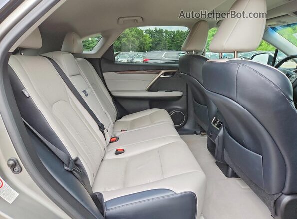 2T2BZMCA1JC152060 2018 LEXUS RX Silver Rear interior view