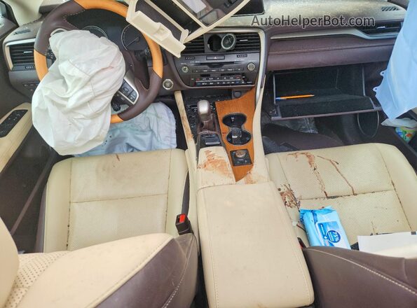 2T2BZMCA1JC163138 2018 LEXUS RX Red Vista del salpicadero