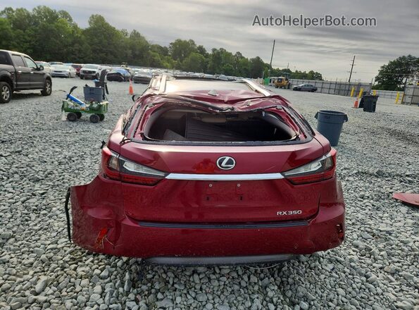 2T2BZMCA1JC163138 2018 LEXUS RX Red Vista trasera