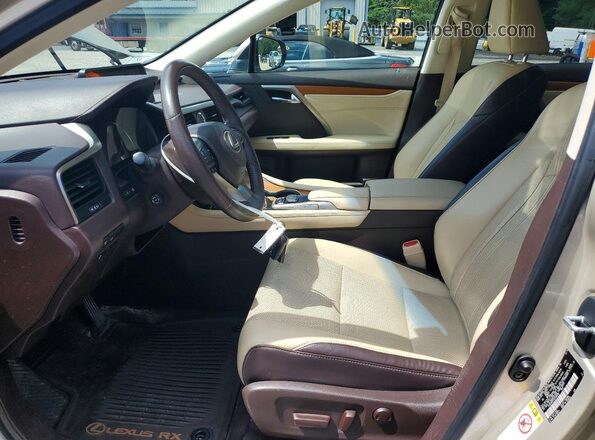 2T2BZMCA2GC025469 2016 LEXUS RX Beige Vista interior delantera