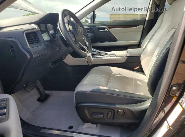 2T2BZMCA2HC119546 2017 LEXUS RX Black წინა სალონის ხედი