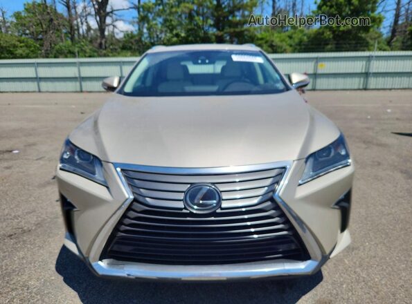 2T2BZMCA2KC209898 2019 LEXUS RX Beige Front view