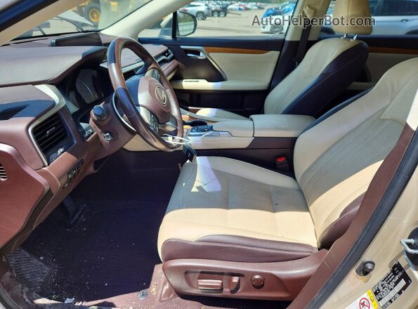 2T2BZMCA2KC209898 2019 LEXUS RX Beige Front interior view