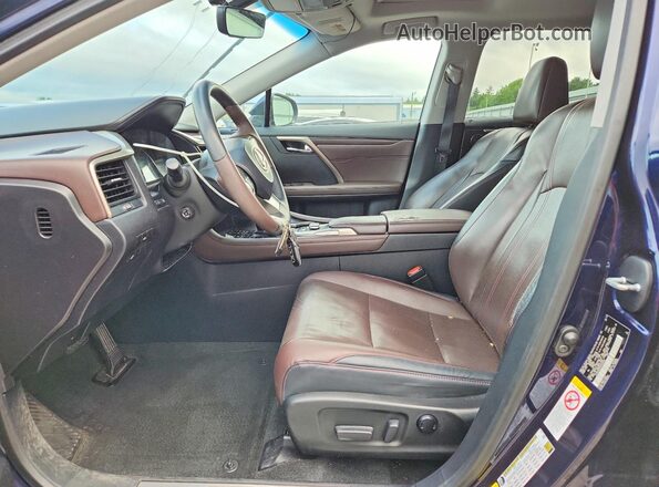 2T2BZMCA4GC040040 2016 LEXUS RX Blue Vista interior delantera