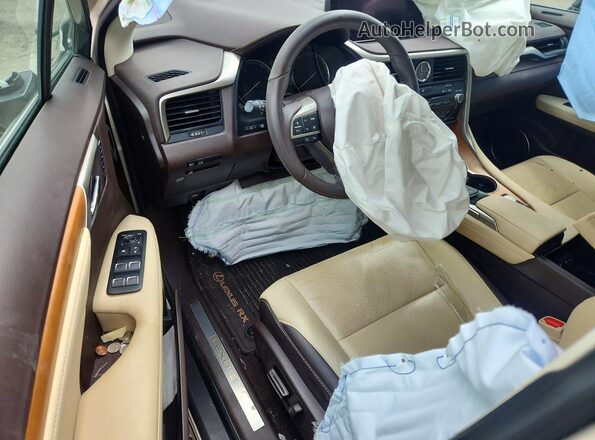 2T2BZMCA4HC079230 2017 LEXUS RX Beige Widok deski rozdzielczej