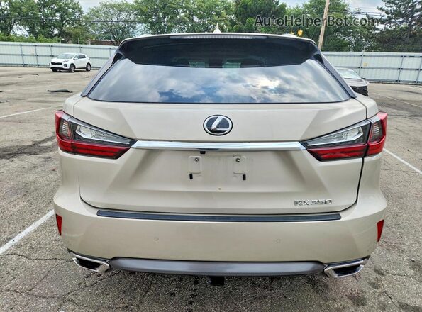 2T2BZMCA4HC079230 2017 LEXUS RX Beige Widok z tyłu