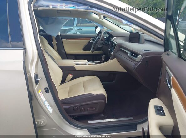 2T2BZMCA4HC111559 2017 LEXUS RX 350 Tan Вид салону спереду