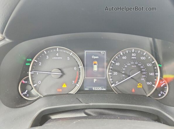 2T2BZMCA4KC172286 2019 LEXUS RX Gray Vista del cuadro de instrumentos