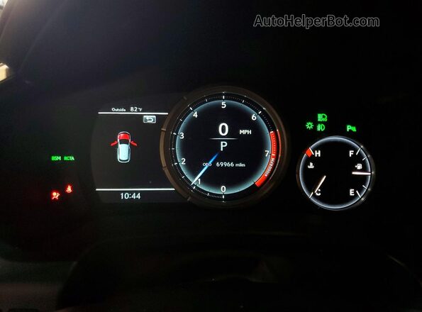 2T2BZMCA4KC202287 2019 LEXUS RX Black Vista del cuadro de instrumentos