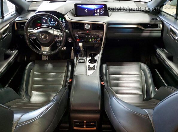 2T2BZMCA4KC202287 2019 LEXUS RX Black Vista del salpicadero