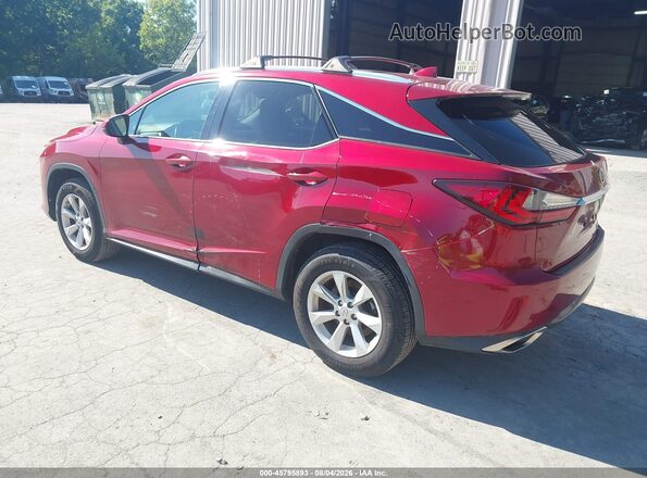 2T2BZMCA5GC032142 2016 LEXUS RX 350 Red Հետևի ձախ