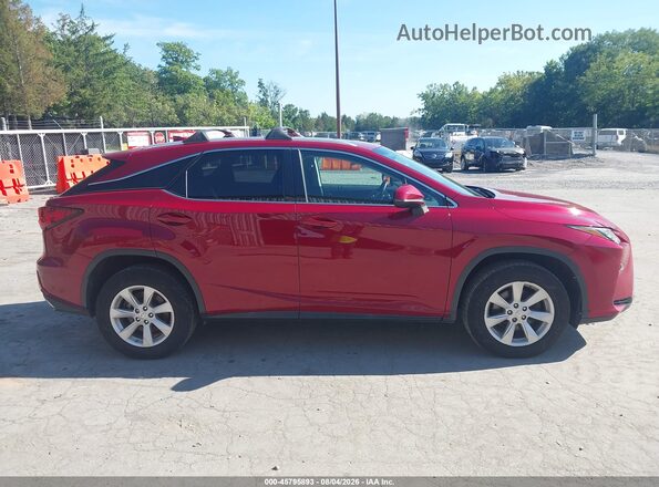 2T2BZMCA5GC032142 2016 LEXUS RX 350 Red Սալոնի հետևի տեսք