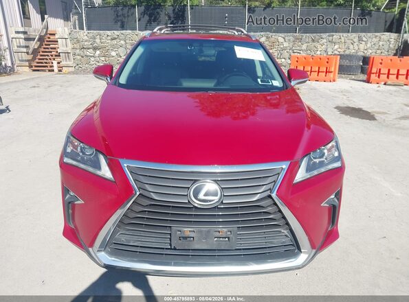 2T2BZMCA5GC032142 2016 LEXUS RX 350 Red Սարքավորումների վահանակի տեսք