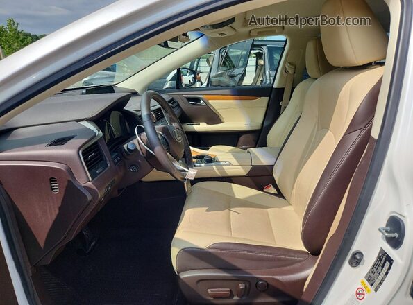 2T2BZMCA5GC037874 2016 LEXUS RX White Vista interior delantera