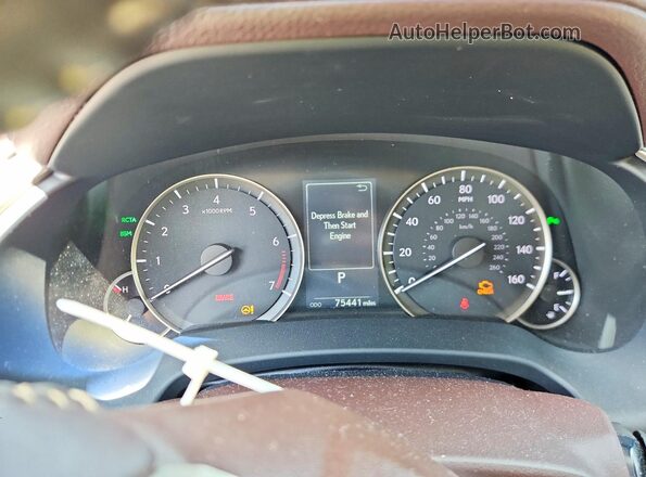 2T2BZMCA5HC057432 2017 LEXUS RX White Вид щитка приладів