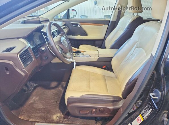 2T2BZMCA5JC143281 2018 LEXUS RX Black Widok wnętrza z przodu