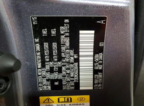 2T2BZMCA6GC006486 2016 LEXUS RX Gray Engine compartment view