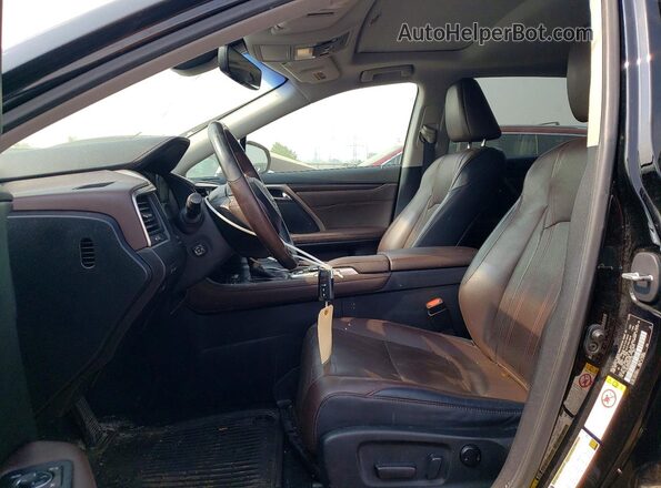 2T2BZMCA6HC070156 2017 LEXUS RX Black წინა სალონის ხედი