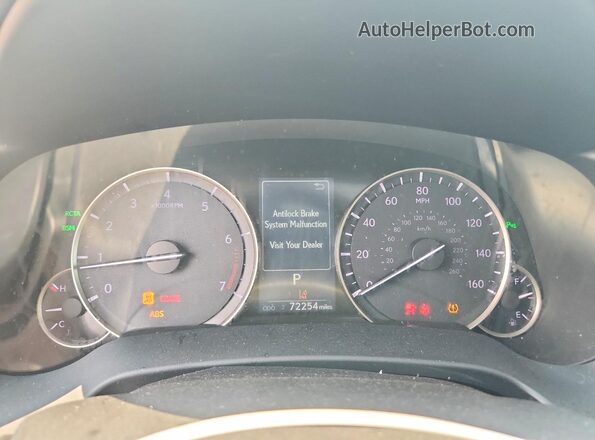 2T2BZMCA6KC168644 2019 LEXUS RX Gray ხელსაწყოთა პანელის ხედი
