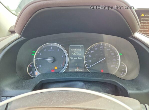 2T2BZMCA6KC191146 2019 LEXUS RX Black Вид щитка приладів