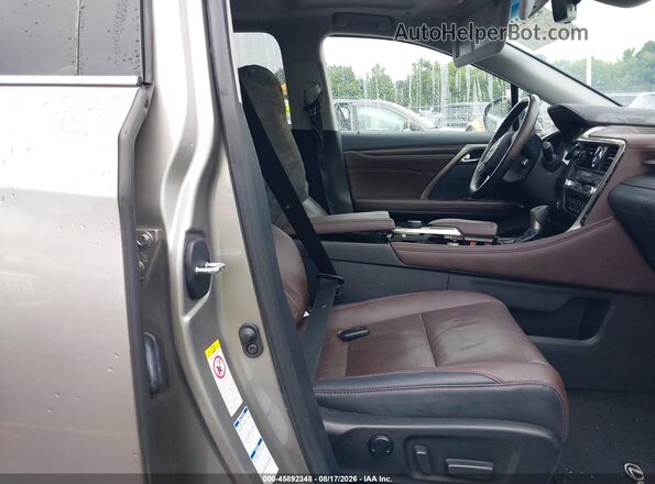 2T2BZMCA6KC198355 2019 LEXUS RX 350 Gray Widok wnętrza z przodu