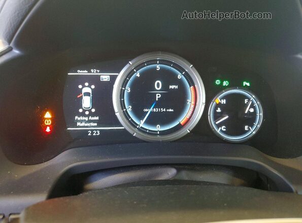 2T2BZMCA7GC017402 2016 LEXUS RX White Vista del cuadro de instrumentos