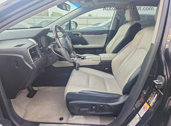 2T2BZMCA7GC019036 2016 LEXUS RX Black წინა პანელის ხედი