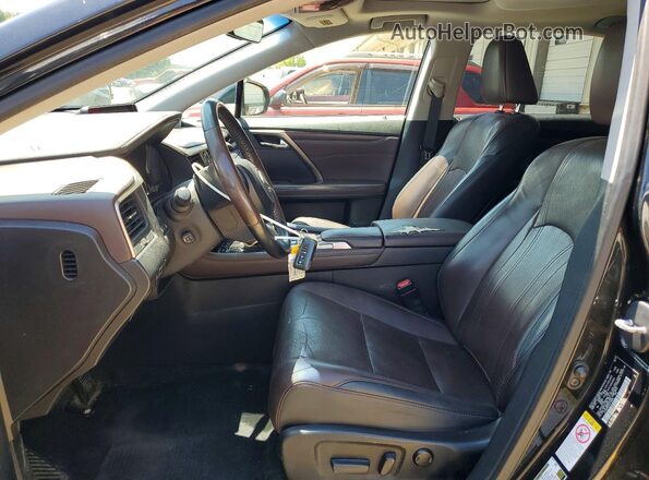 2T2BZMCA7HC118585 2017 LEXUS RX Black Front interior view