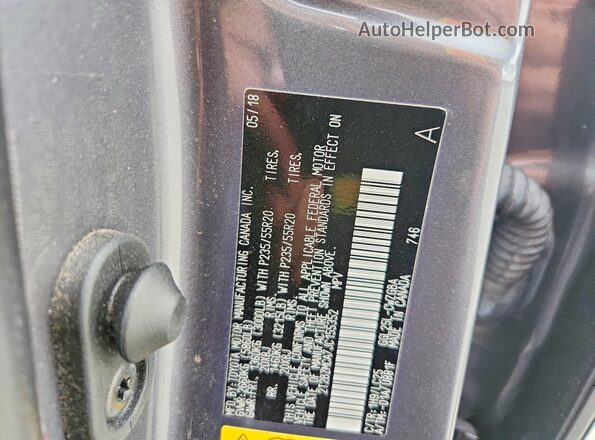 2T2BZMCA7JC155352 2018 LEXUS RX Gray Vista del compartimento del motor