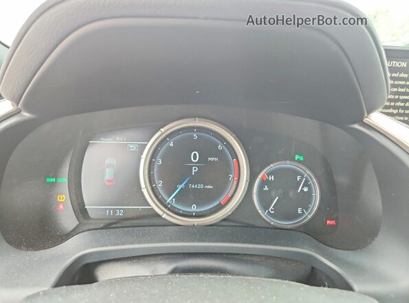 2T2BZMCA7JC155352 2018 LEXUS RX Gray Vista del cuadro de instrumentos