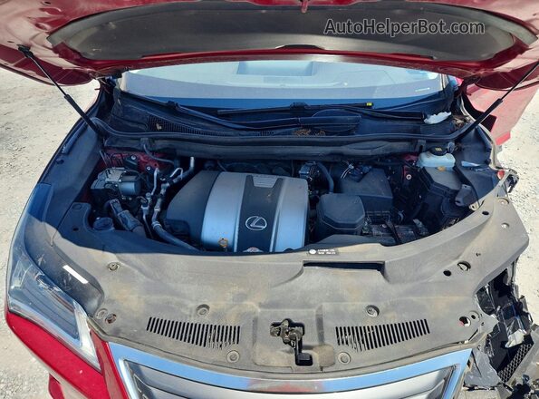 2T2BZMCA7KC195724 2019 LEXUS RX Red Vista del compartimento del motor