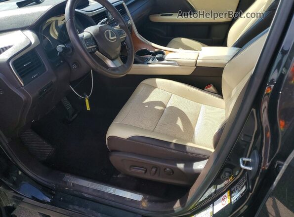2T2BZMCA8GC019370 2016 LEXUS RX Black Widok wnętrza z przodu