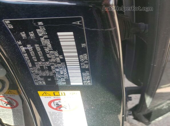 2T2BZMCA8GC019370 2016 LEXUS RX Black Widok naklejki z numerem VIN