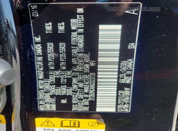 2T2BZMCA8GC023726 2016 LEXUS RX Black Vista interior de 360 grados