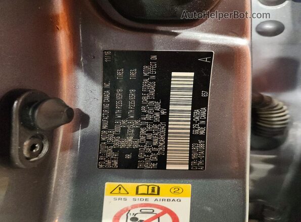 2T2BZMCA8HC069431 2017 LEXUS RX Серый Вид наклейки с VIN-кодом
