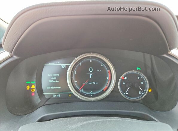 2T2BZMCA8JC140309 2018 LEXUS RX Черный Вид щитка приборов