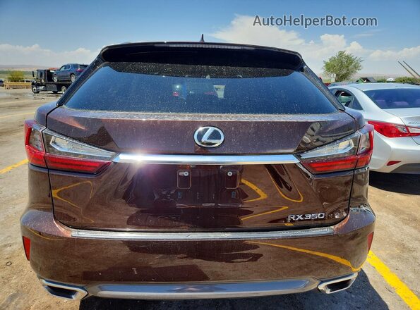 2T2BZMCA9GC020365 2016 LEXUS RX Brown Widok z tyłu