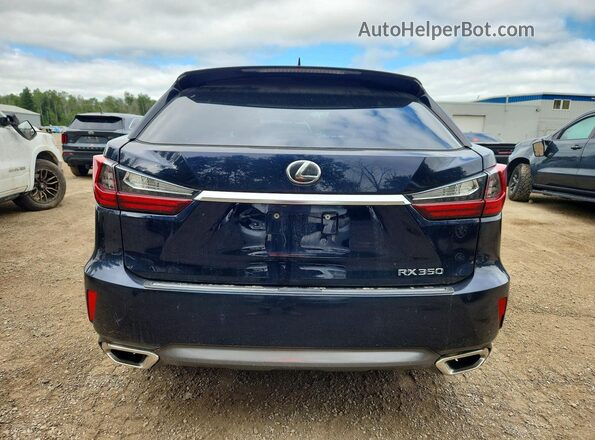 2T2BZMCAXGC020147 2016 LEXUS RX Синий Вид сзади