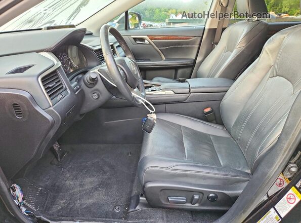 2T2BZMCAXGC045873 2016 LEXUS RX Black Вид салону спереду