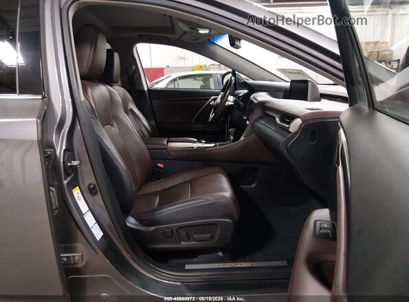 2T2BZMCAXHC064649 2017 LEXUS RX 350 Gray Widok wnętrza z przodu