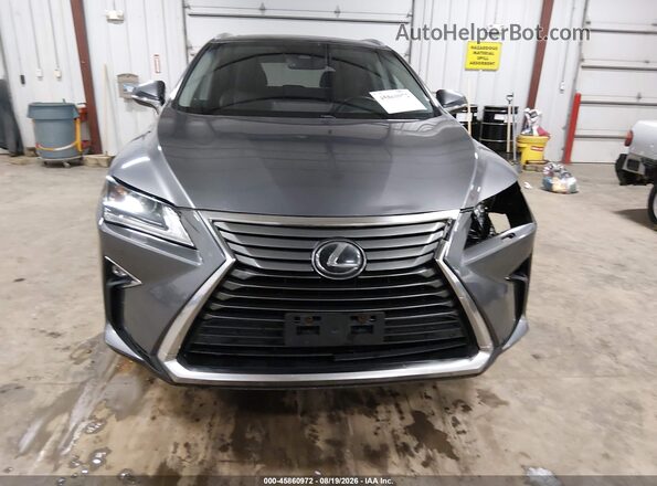 2T2BZMCAXHC064649 2017 LEXUS RX 350 Gray Widok zestawu wskaźników