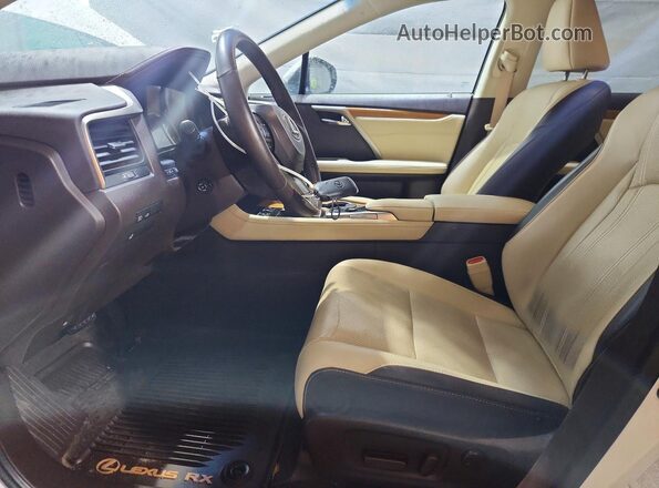 2T2BZMCAXHC087509 2017 LEXUS RX White Вид салону спереду