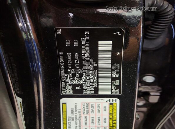 2T2GDCAZ5RC007722 2024 LEXUS NX Black Widok naklejki z numerem VIN