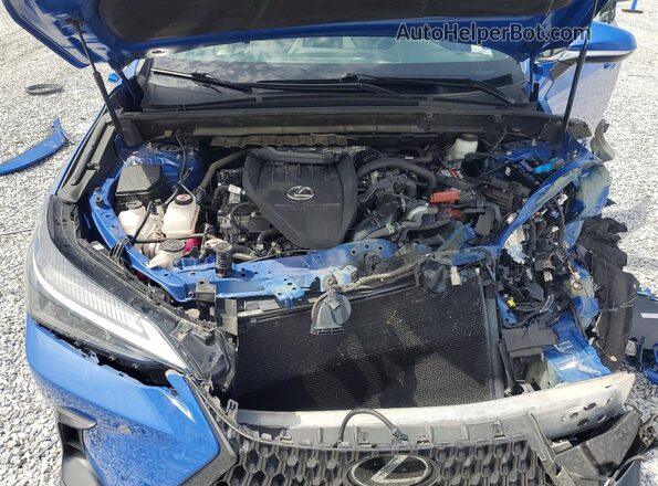 2T2GGCEZ0NC009664 2022 LEXUS NX Blue ძრავის განყოფილების ხედი