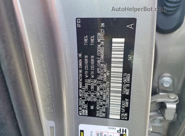 2T2GGCEZ2RC041179 2024 LEXUS NX Beige VIN კოდის სტიკერის ხედი