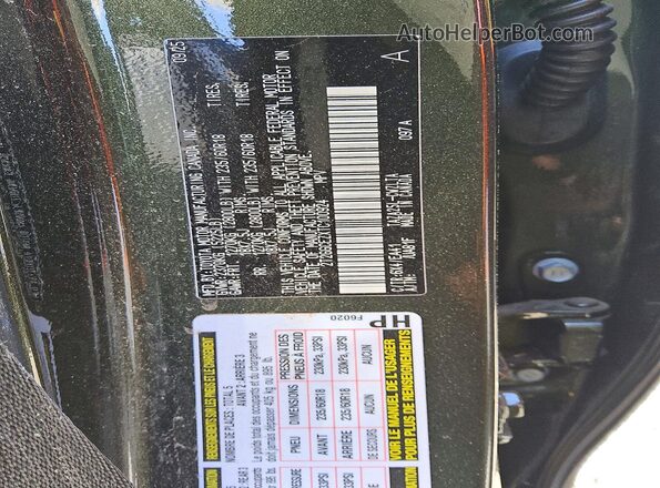 2T2GGCEZXTC100924 2026 LEXUS NX Green Vista del compartimento del motor