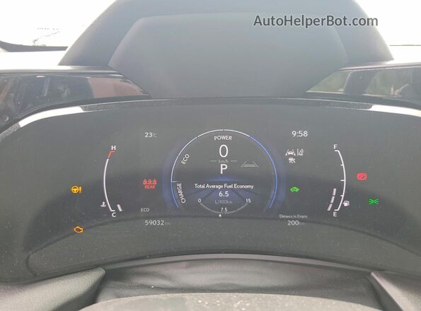 2T2GKCEZ2NC006764 2022 LEXUS NX Black Vista del cuadro de instrumentos